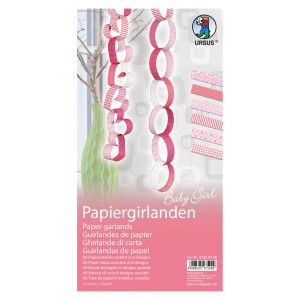 Papiergirlanden "Baby Girl"