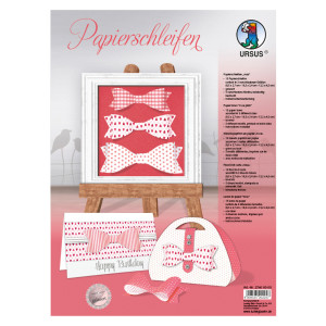Papierschleifen rosa aus Fotokarton