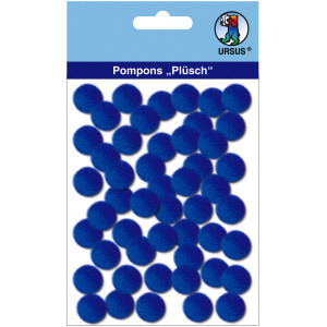 Pompons "Plüsch" 15 mm dunkelblau
