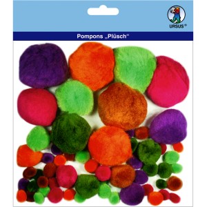 Pompons "Plüsch" Mix 5
