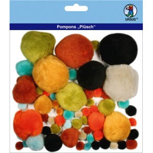 Pompons "Plüsch" Mix 6