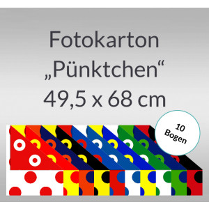 Pünktchen-Fotokarton 49,5 x 68 cm - 10 Bogen