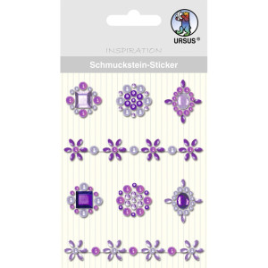 Schmuckstein Sticker "Medaillons" lila