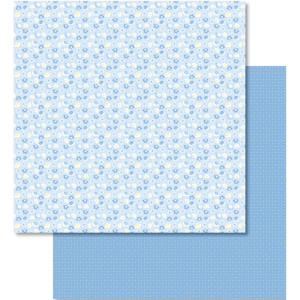 Scrapbooking Papier "Baby blau" Motiv 04 - 25 Blatt