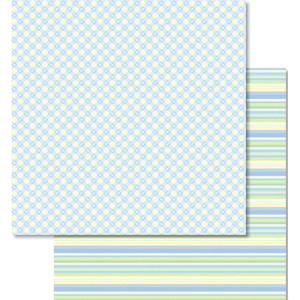 Scrapbooking Papier "Baby blau" Motiv 05 - 25 Blatt