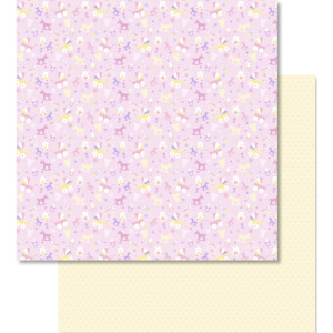 Scrapbooking Papier "Baby rosa" Motiv 02 - 5 Blatt