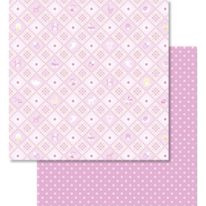 Scrapbooking Papier "Baby rosa" Motiv 03 - 25 Blatt