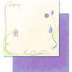 Scrapbooking Papier "Blütenzauber" Motiv 01 - 25 Blatt