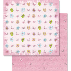 Scrapbooking Papier "Blütenzauber" Motiv 02 - 25 Blatt