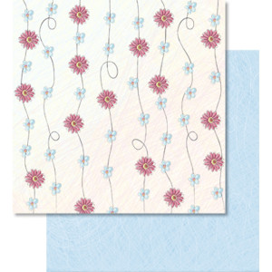 Scrapbooking Papier "Blütenzauber" Motiv 04 - 25 Blatt