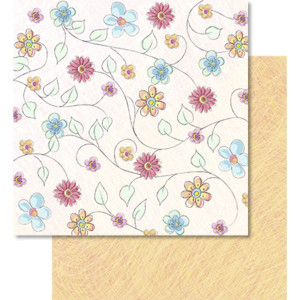 Scrapbooking Papier "Blütenzauber" Motiv 07 - 25 Blatt