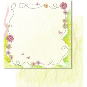Scrapbooking Papier "Blütenzauber" Motiv 09 - 25 Blatt