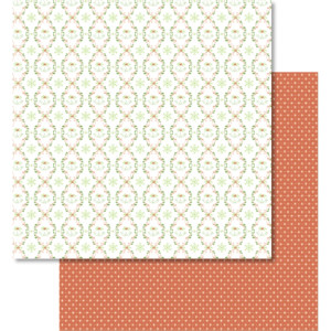 Scrapbooking Papier "Classic Christmas rot/grün" Motiv 01 - 5 Blatt