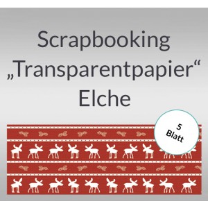 Scrapbooking Papier "Transparentpapier" Elche - 5 Blatt