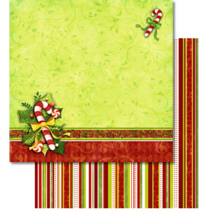 Scrapbooking Papier "Weihnachtszeit" Motiv 153 - 5 Blatt