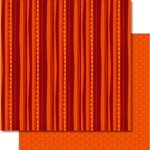 Scrapbooking Papier "Winterzauber orange/rot" Motiv 04 - 5 Blatt