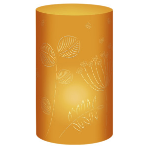 Silhouetten-Tischlichter "Filigrano" Frühling orange - Motiv 03