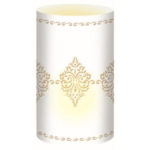 Silhouetten-Tischlichter "Filigrano" Ornamente weiß - Motiv 47
