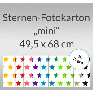 Sternen-Fotokarton "mini" 49,5 x 68 cm - 10 Bogen