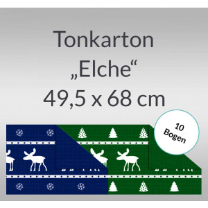 Tonkarton "Elche" 220 g/qm 49,5 x 68 cm - 10 Bogen