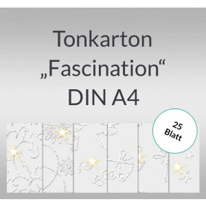 Tonkarton "Fascination" DIN A4 - 25 Blatt