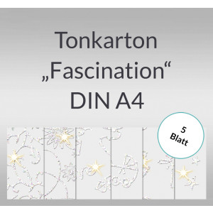 Tonkarton "Fascination" DIN A4 - 5 Blatt