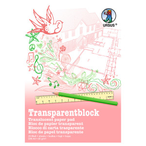 Transparentblock 85 g/qm DIN A3 - 25 Blatt