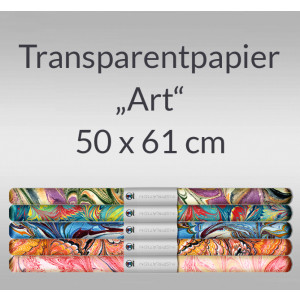 Transparentpapier "Art" 50 x 61 cm - 5 Rollen