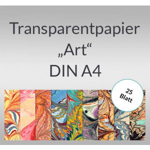 Transparentpapier "Art" DIN A4 - 25 Blatt