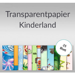Transparentpapier "Kinderland" DIN A4 - 25 Blatt