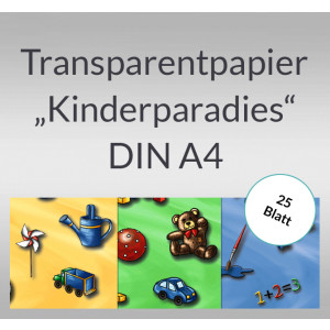 Transparentpapier "Kinderparadies" DIN A4 - 25 Blatt