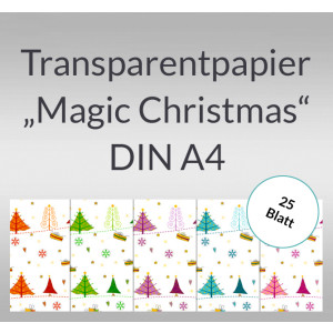 Transparentpapier "Magic Christmas" DIN A4 - 25 Blatt