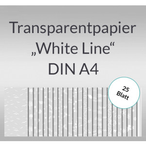 Transparentpapier "White Line" DIN A4 - 25 Blatt
