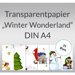 Transparentpapier "Winter Wonderland" DIN A4 - 25 Blatt