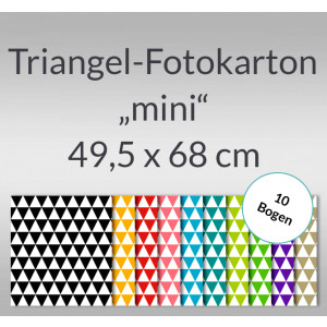 Triangel-Fotokarton "mini" 49,5 x 68 cm - 10 Bogen