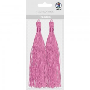 Troddeln mit Kordeln rosa