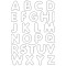 Weiteres Bild zu Blanko Magnete „Buchstaben“, 100 Stück