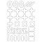 Weiteres Bild zu Blanko Magnete „Zahlen & Symbole“, 90 Stück