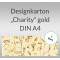 Weiteres Bild zu Designkarton "Charity" gold DIN A4 - 5 Blatt