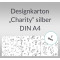Weiteres Bild zu Designkarton "Charity" silber DIN A4 - 25 Blatt