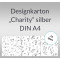 Weiteres Bild zu Designkarton "Charity" silber DIN A4 - 5 Blatt