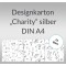 Weiteres Bild zu Designkarton "Charity" silber DIN A4 - 5 Blatt