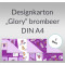 Weiteres Bild zu Designkarton "Glory" brombeer DIN A4 - 5 Blatt