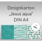 Weiteres Bild zu Designkarton "Jesus aqua" DIN A4 - 5 Blatt