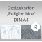Weiteres Bild zu Designkarton "Religion blue" DIN A4 - 25 Blatt