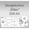 Weiteres Bild zu Designkarton "Silber" DIN A4 - 5 Blatt