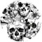 Weiteres Bild zu Designkarton "Skull" DIN A4 - 25 Blatt