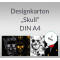 Weiteres Bild zu Designkarton "Skull" DIN A4 - 5 Blatt