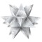 Weiteres Bild zu Faltblätter Aurelio-Stern "Black & White" Spiralornament weiß 14,8 x 14,8 cm