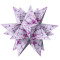 Weiteres Bild zu Faltblätter Aurelio-Stern "Quadri lila" 10 x 10 cm